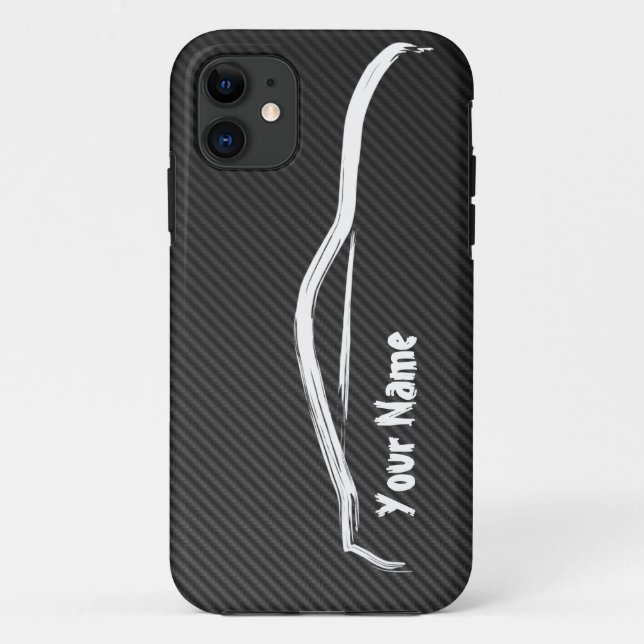 "add your name" 350z w/ Faux Carbon Fibre Case-Mate iPhone Case (Back)