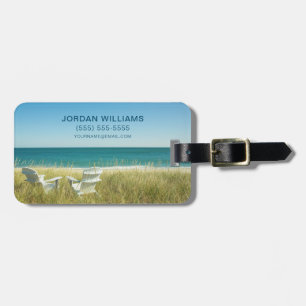 Add Your Name Adirondack Chairs in the Dunes Luggage Tag
