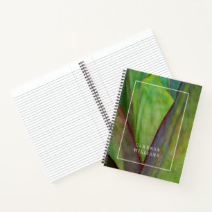 Add Your Name Agave Plant Detail Notebook
