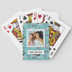 Add Your Name All Of The Sea Pattern Playing Cards