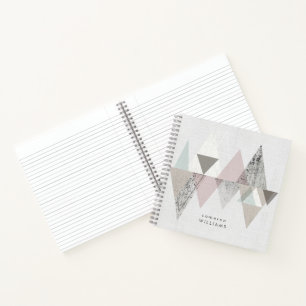 Add Your Name   Amuse II   Geometric Modern Notebook