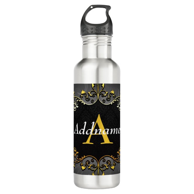 Add your name and initial 710 ml water bottle (Front)