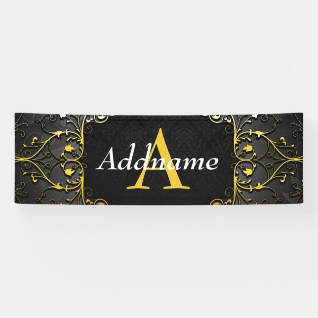 Add your name and initial banner (Horizontal)