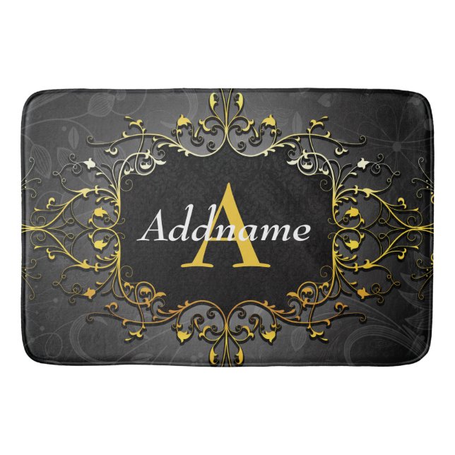 Add your name and initial bath mat (Front)