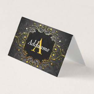 Add your name and initial business card
