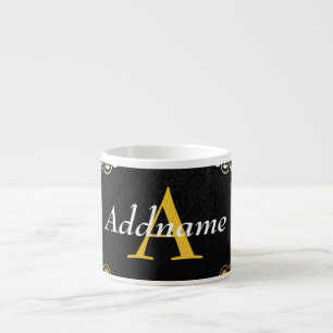 Add your name and initial espresso cup