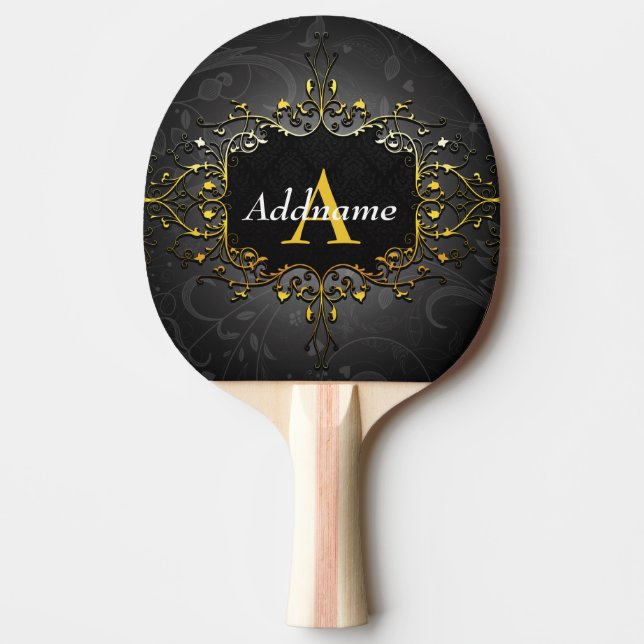 Add your name and initial ping pong paddle (Front)
