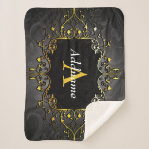 Add your name and initial sherpa blanket