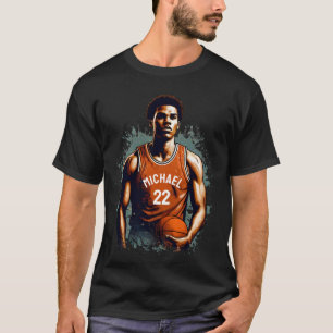 Add Your Name And Number basketball player Custom T-Shirt