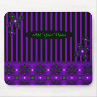 Add Your Name , Artdeco Flowers in Retro Style