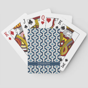 Add Your Name   Atomic Era Inspired Geometric Playing Cards