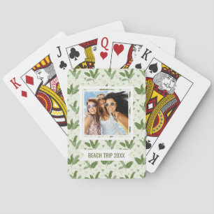 Add Your Name   Banana Leaf With Triangles Playing Cards