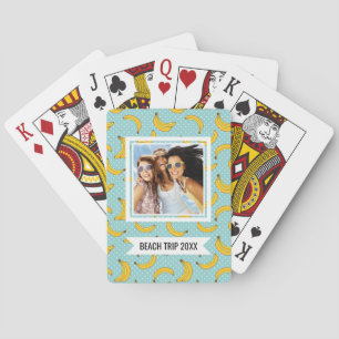 Add Your Name   Bananas And Polk Dots Playing Cards