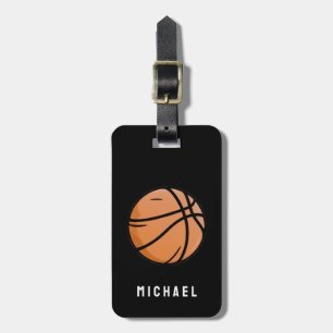 Add Your Name Basketball Personalised Vintage      Luggage Tag