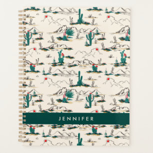 Add Your Name   Blooming Succulents Pattern Planner