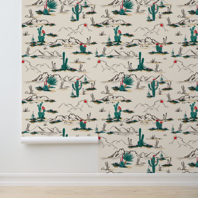 Add Your Name | Blooming Succulents Pattern Wallpaper (Application)
