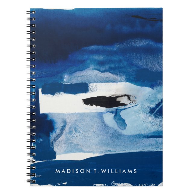 Add Your Name | Blue Amore II Notebook (Front)