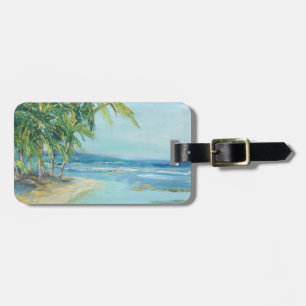 Add Your Name Blue Coastal Lagoon Luggage Tag