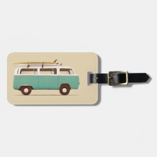 Add Your Name Blue Van Florent Bodart Luggage Tag