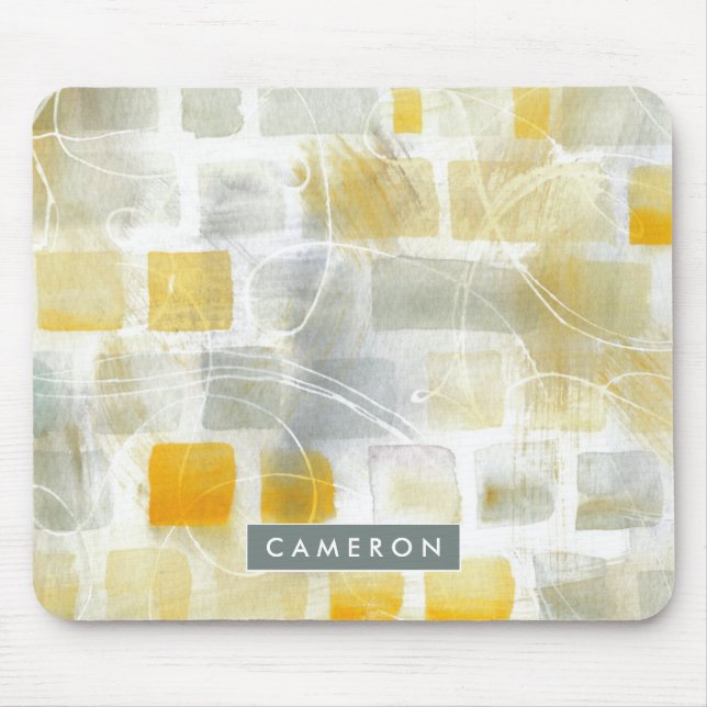 Add Your Name | Caracalla I Abstract Print Mouse Pad (Front)