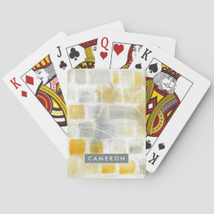 Add Your Name   Caracalla I Abstract Print Playing Cards