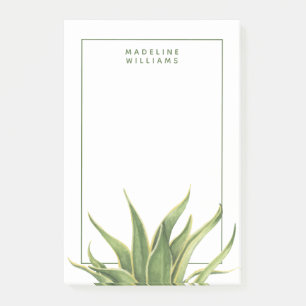 Add Your Name Century Plant Succulent Post-it Notes