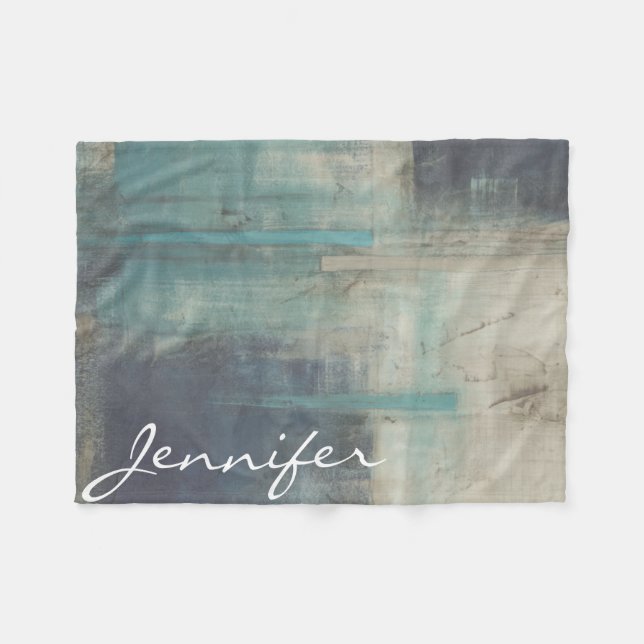 Add Your Name | Crossfade I Fleece Blanket (Front (Horizontal))