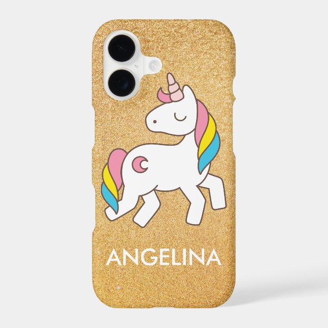 Add Your Name Cute Magical Unicorn Personalized (Back)