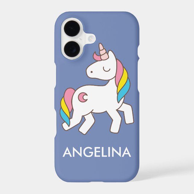 Add Your Name Cute Magical Unicorn Personalized (Back)