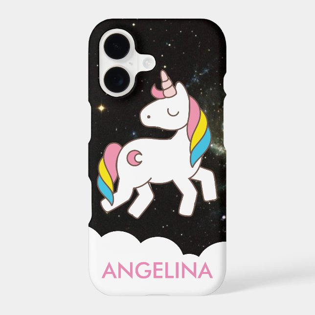 Add Your Name Cute Magical Unicorn Personalized (Back)