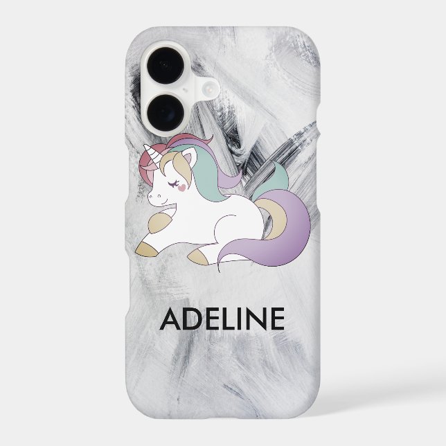 Add Your Name Cute Magical Unicorn Personalized (Back)