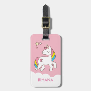Add Your Name Cute Magical Unicorn Personalized Luggage Tag