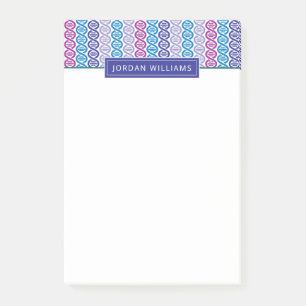 Add Your Name   DNA Pattern Post-it Notes