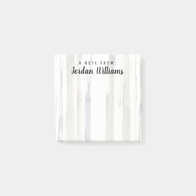 Add Your Name | Duo Tone Trees II Post-it Notes (Front)