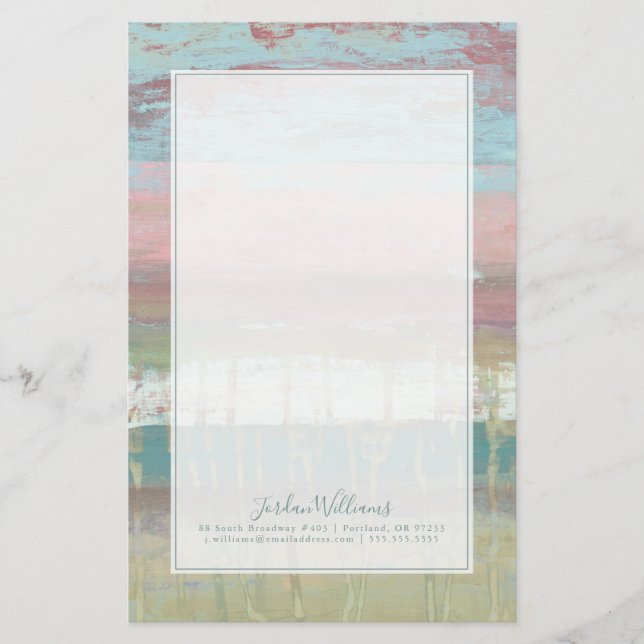 Add Your Name | Dusted Horizon Stationery (Front)