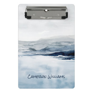 Add Your Name   Faded Horizon II Mini Clipboard