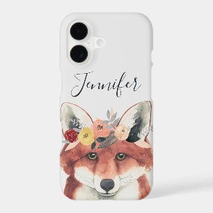 Add Your Name Flower Crown Forester Fox