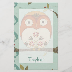 Add Your Name   Forest Whimsy I Stationery