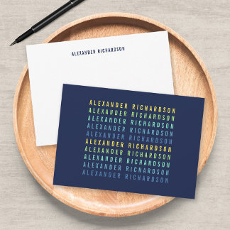 Add Your Name Fun Color Gradient Card