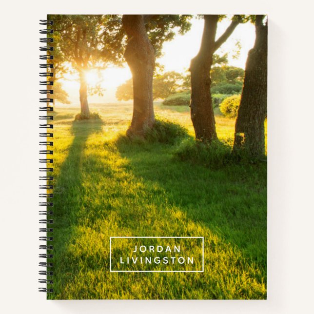Add Your Name | Garden Of Eden Oak Trees Notebook (Front)