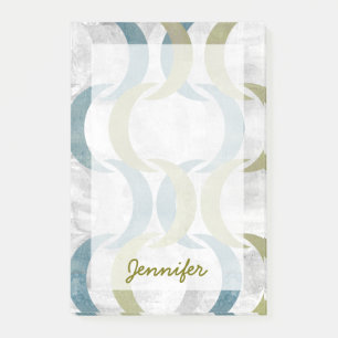 Add Your Name Geometric Repeat III Post-it Notes