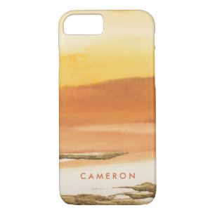 Add Your Name   Gilded Amber I v2 Abstract Print Case-Mate iPhone Case