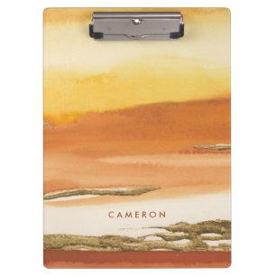 Add Your Name Gilded Amber I Ver. 2 Abstract Pri Clipboard