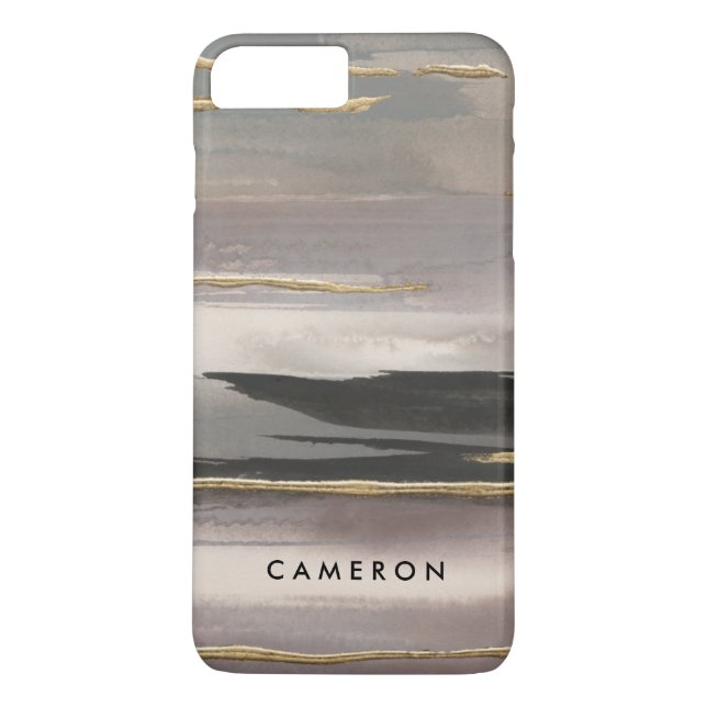 Add Your Name | Gilded Morning Fog II Gold Case-Mate iPhone Case (Back)