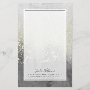 Add Your Name Glitter Swirl Stationery