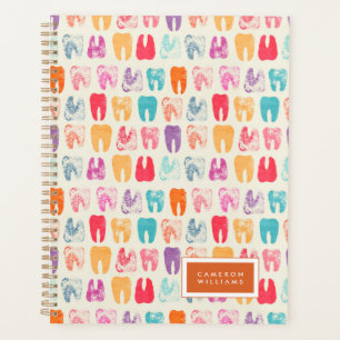 Add Your Name   Grunge Tooth Pattern Planner