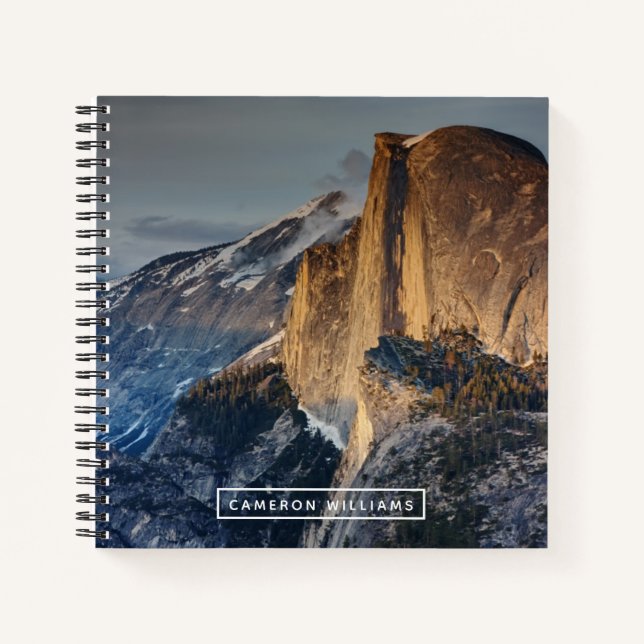 Add Your Name | Half Dome at Sunset Notebook (Front)