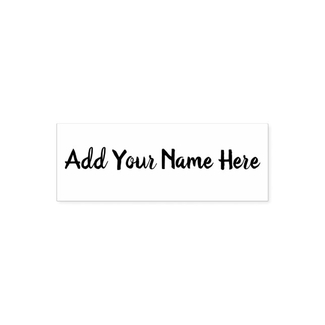 Add your name here customisable stamp (Design)