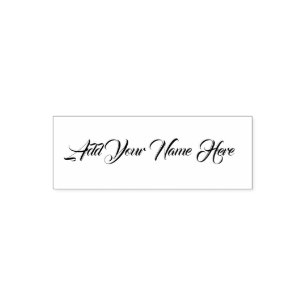 Add your name here customisable stamp