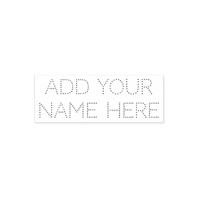Add your name here customisable stamp (Design)